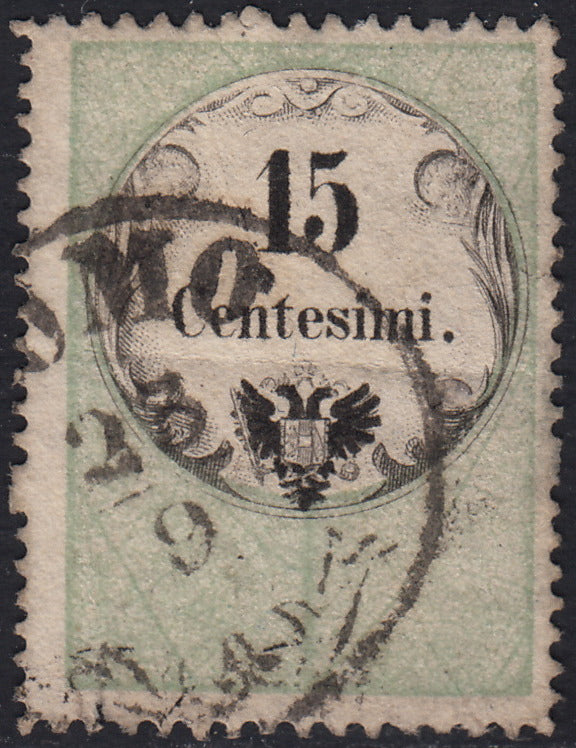 1858 - Postage due for newspapers, 4 kr. Dull red used on newspaper scrap (4)