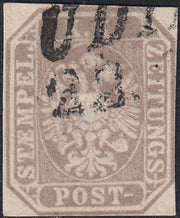 I issue, c. 5 ocher yellow with reversed counterprint, used (13)