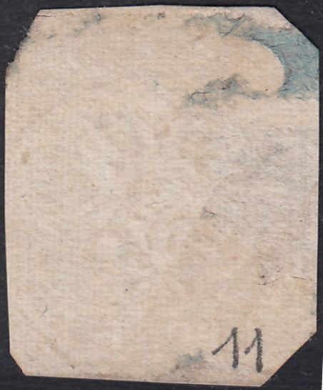 I issue, c. 5 ocher yellow with reversed counterprint, used (13)