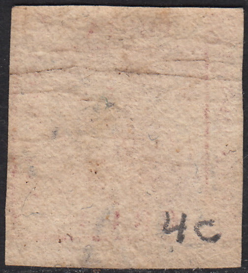 1858 - Kingdom of Naples 20 grana brownish pink I table used with original cancellation (12)