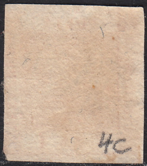 1858 - Kingdom of Naples 20 grana brownish pink I table used with original cancellation (12)