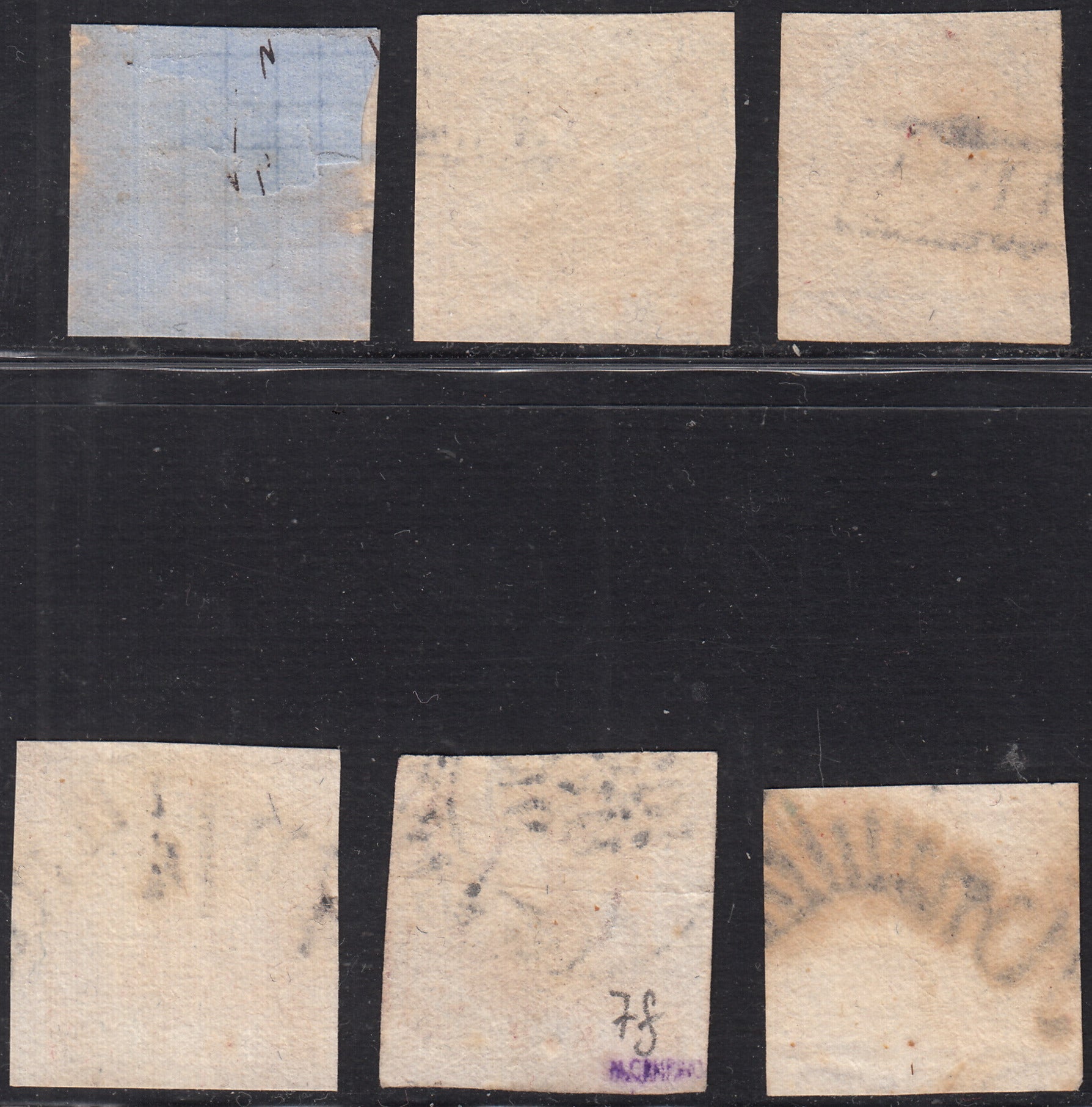 PV803 - 1858 - Mesa usada de 20 granos rosa carmín claro II, (13a).