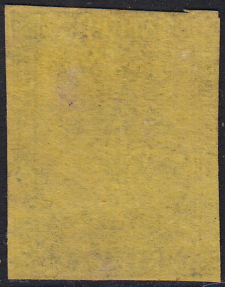 BO22-59 - 1859 - Efigie de Fernando II de Borbón, 1 grano verde oliva grisáceo claro II mesa papel Palermo nuevo con goma original, poco común y de hermosa calidad. (4, posición 28/100). 