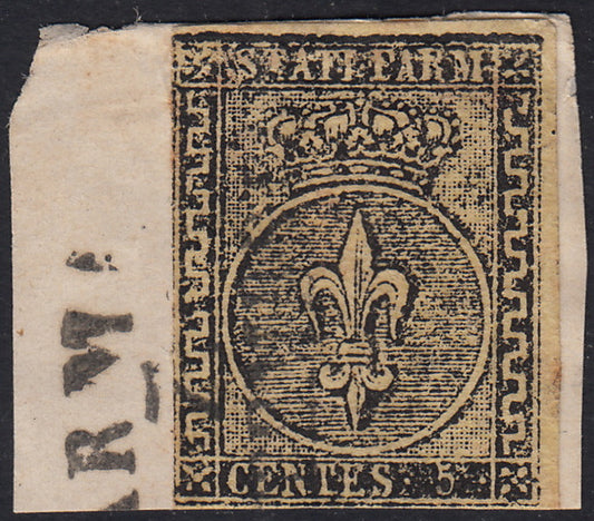 1859 - 1 brown olive grain II table paper of Naples new with original gum (4b) 