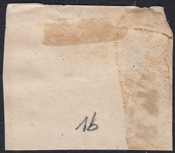 1859 - 1 brown olive grain II table paper of Naples new with original gum (4b) 