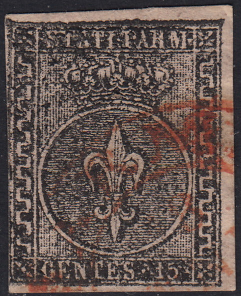 1859 - 1 brown olive grain II table paper of Naples new with original gum (4b) 