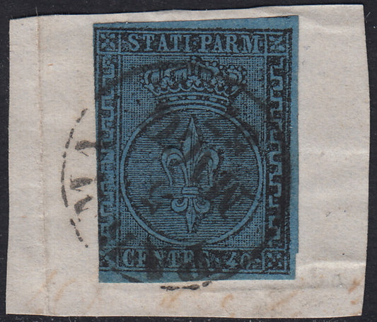 1859 - 1 brown olive grain II table paper of Naples new with original gum (4b) 