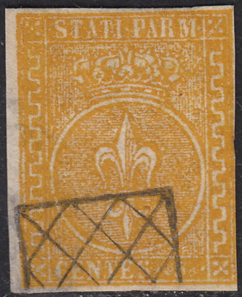 1859 - 1 brown olive grain II table paper of Naples new with original gum (4b) 