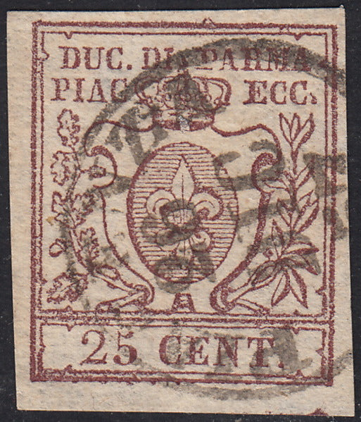 1859 - 1 brown olive grain II table paper of Naples new with original gum (4b) 