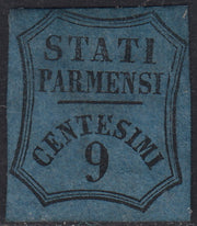PV60_634 - 1853 - Segnatasse per giornali, c. 9 azzurro nuovo senza gomma (2)