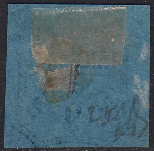 PV60_638 - 1857 - Segnatasse per giornali, non emessi, c. 9 azzurro nuovo con gomma (2A)