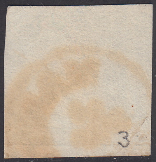 I issue, c. 5 ocher yellow with reversed counterprint, used (13)