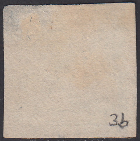 PV688 - 1851 - Giornali, mercurio III tipo azzurro chiaro (c. 3) usato (3b)