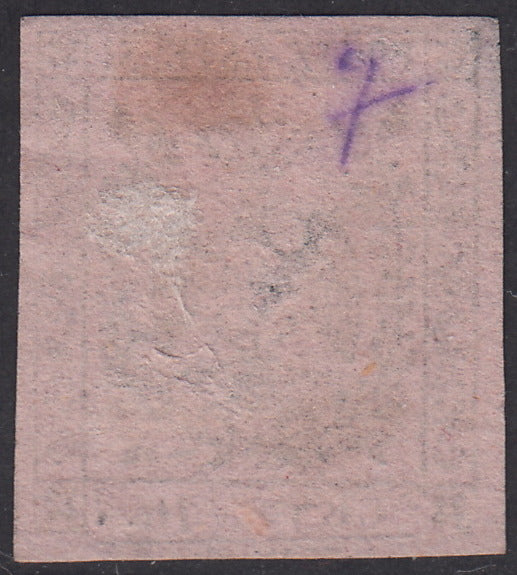 PV706 - 1852 - Duchy of Modena issue with dot after the figure, c. 10 used pink (9)