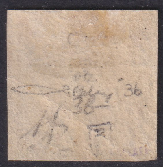 1858 - Stemma delle Due Sicilie 1 grano rosa I tavola nuovo con gomma originale (3b)