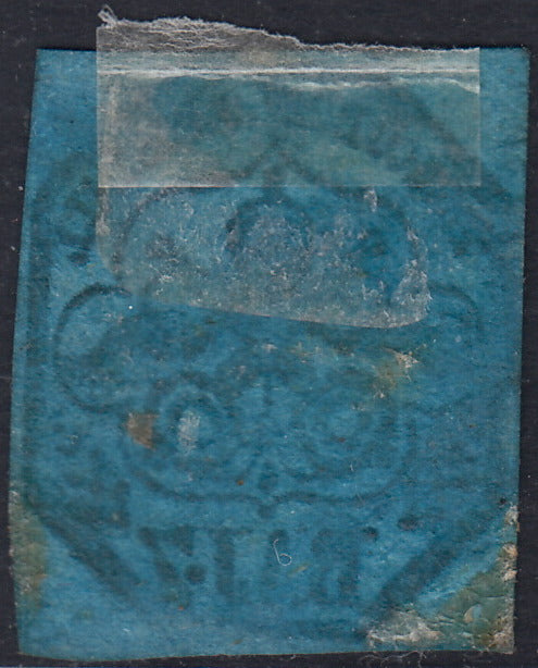 Pont62 - 1852 - I emissione 7 baj azzurro usato (8)