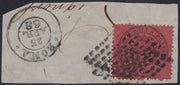 Pont92 - 1868 - III emissione c. 20 rosso bruno su carta opaca, fogli tipo "B" usato su frammento (27)