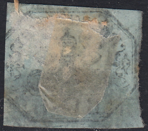 Pont96 - 1852 - I emissione 6 baj grigio I composizione usato (7a)