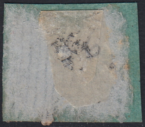 Pont98 - 1857 - I emissione 1 baj verde scuro I composizione usato (2A)