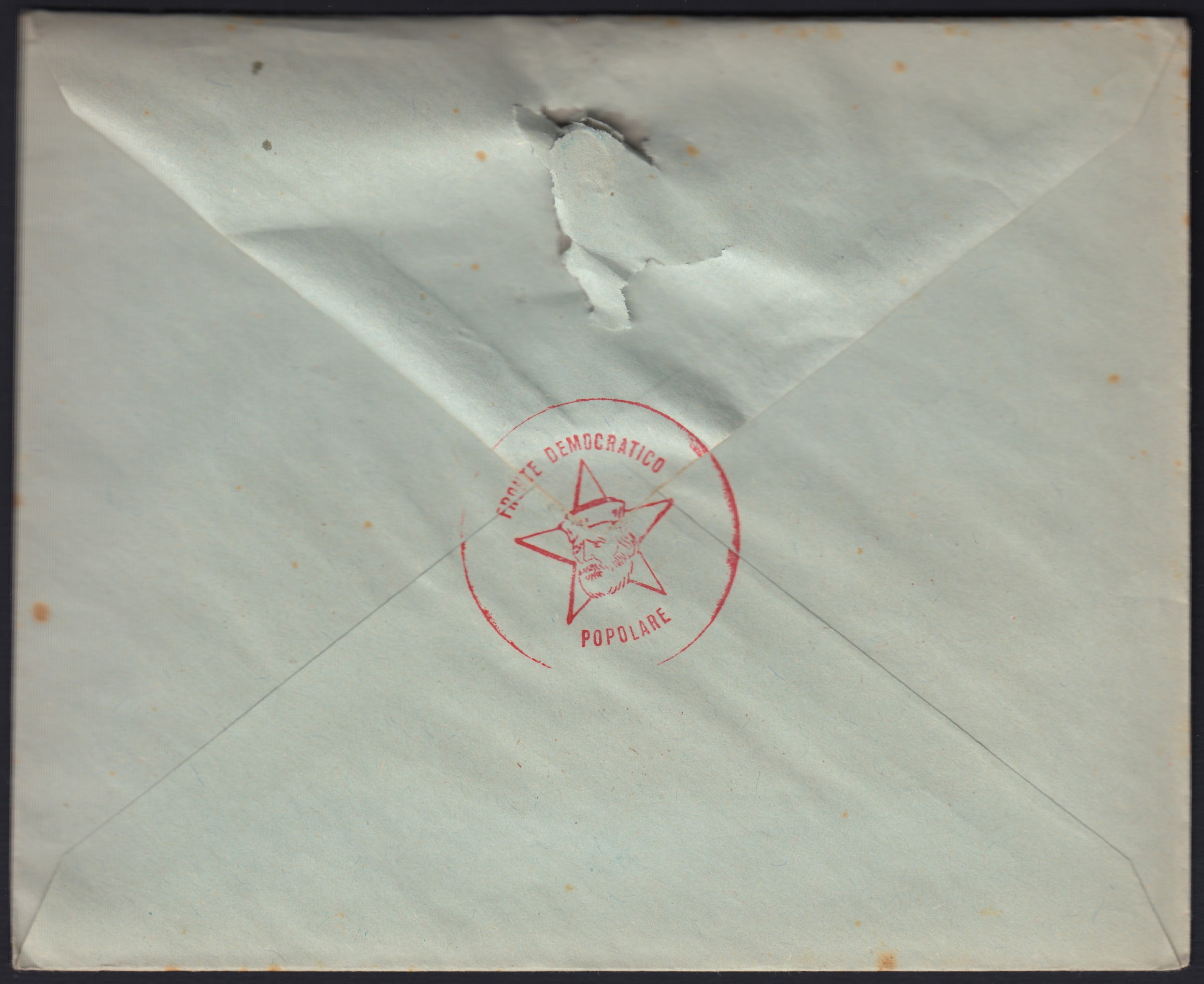 1961 Fragment stamped with complete Gronchi series with L. 205 Lilac Pink instead of Gray (918, 919, 921)