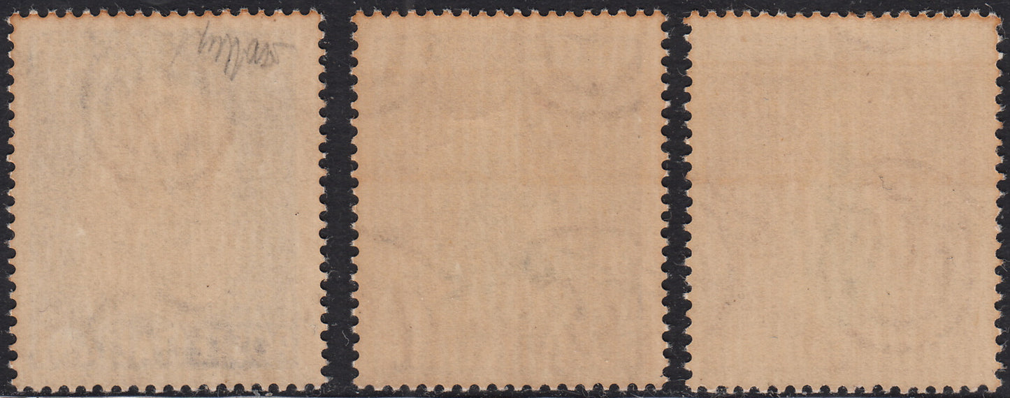 REP34 - 1948 - Winged wheel filigree, Santa Caterina complete set of PO + PA new intact rubber (574/77 + A146/7)