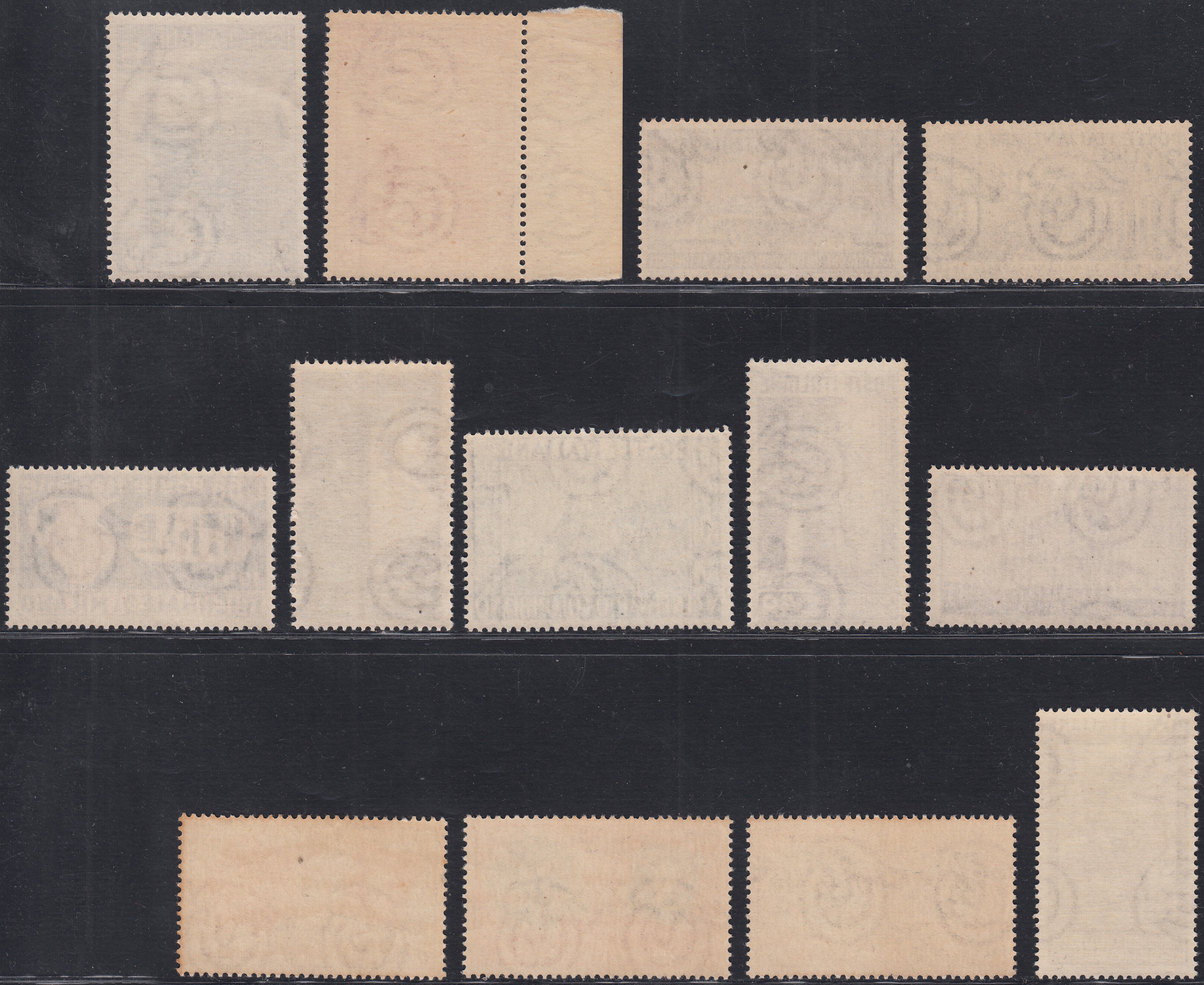 REP34 - 1948 - Winged wheel filigree, Santa Caterina complete set of PO + PA new intact rubber (574/77 + A146/7)