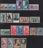 REP34 - 1948 - Winged wheel filigree, Santa Caterina complete set of PO + PA new intact rubber (574/77 + A146/7)