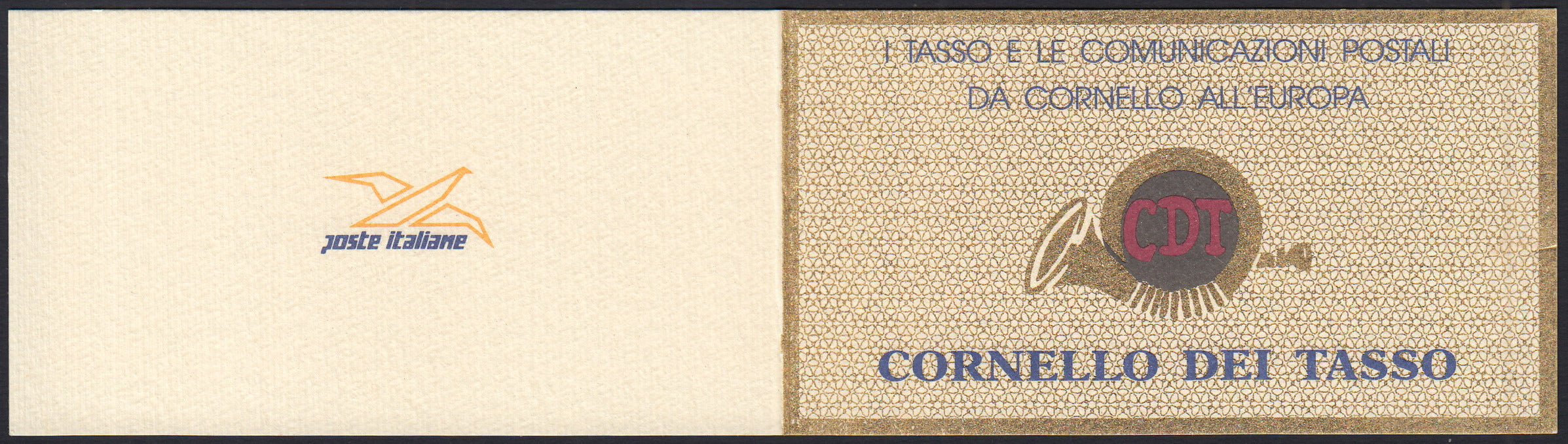 REP190 - 1993 - I Tasso e la Storia Postale, libretto contenente 5 esemplari da L. 750 nuovo perfetto (L16)