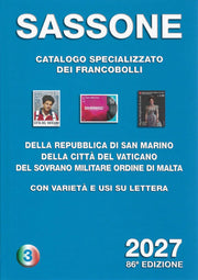 CATALOGO SASSONE S. MARINO e VATICANO 2027 - SPEDIZIONE SOLO IN ITALIA.