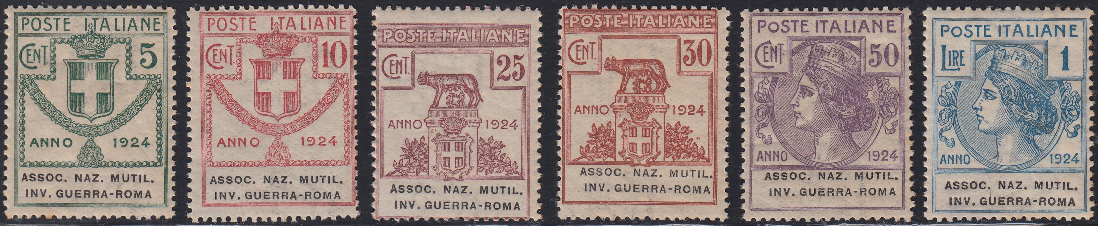 Organismos paraestatales, Fondo Nacional del Seguro. Inf. Serie de obra de siete valores (17/23) nueva completa.