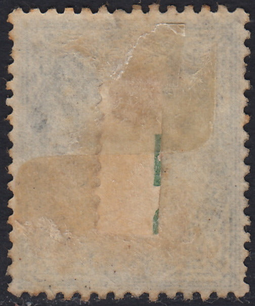 RM10_125 - 1863 - Emissione De La Rue tiratura di Londra, c. 5 grigio verde nuovo con gomma originale (L16).