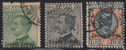 RM10_132 - 1925 - Eritrea, francobolli di Regno soprastampati "Colonia Eritrea" usati (93/95, S20)