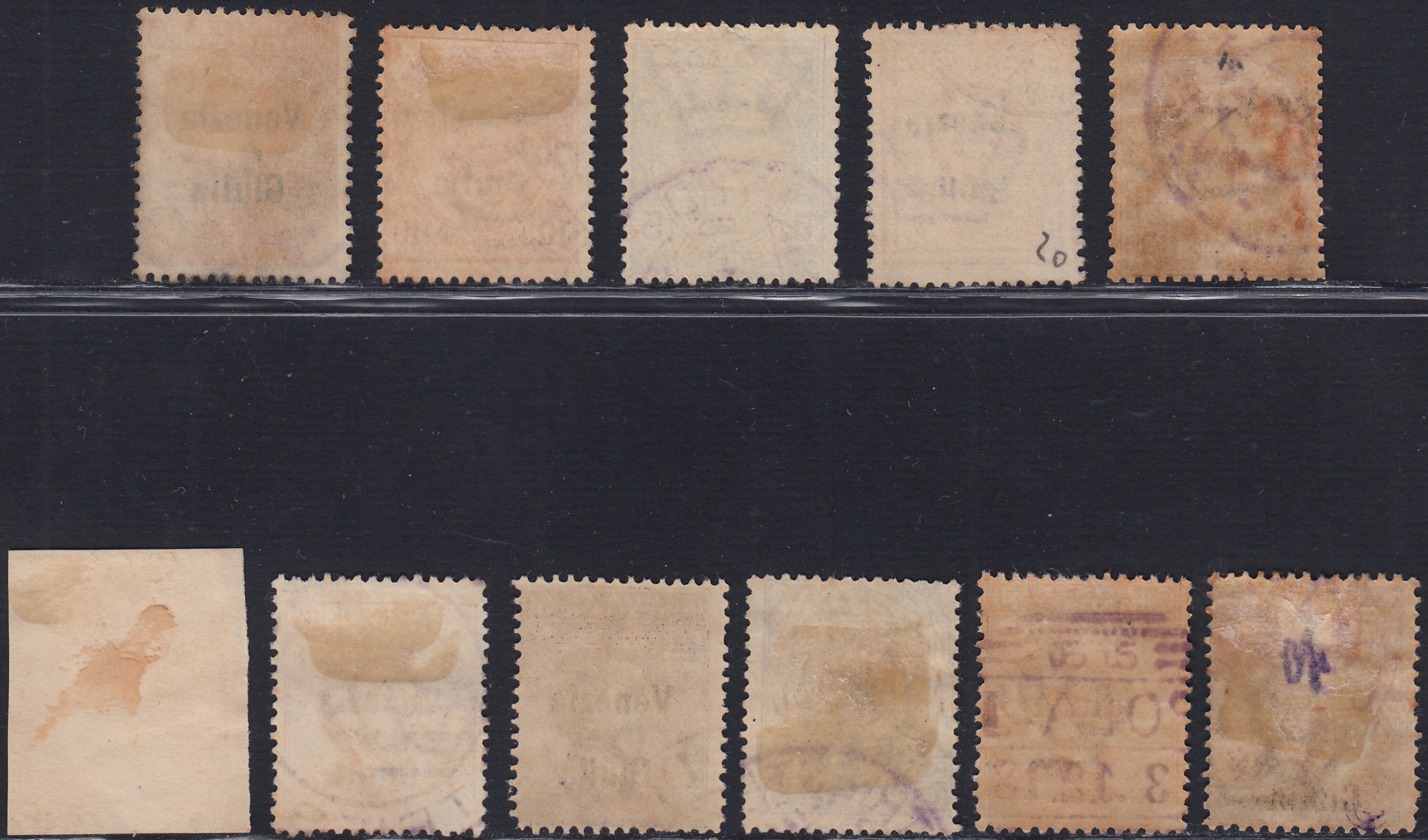 RM10_181 - 1919 - Francobolli d'Italia soprastampati "Venezia Giulia", serie di 11 valori usati (19/29)