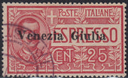 RM10_183 - 1919 - Espresso d'Italia c. 25 rosso con soprastampa "Venezia Giulia" usato (1)