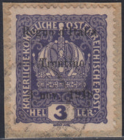 Tren3 - 1918 - Austrian stamps overprinted "Kingdom of Italy / Trentino / 8 Nov. 1918", new with intact gum (1/13 + 15/16)