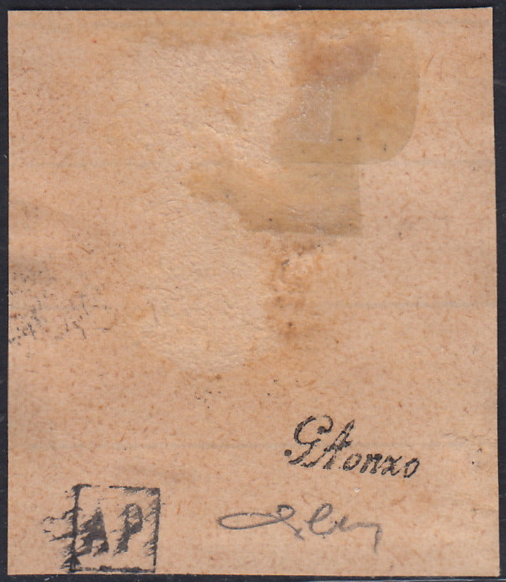 RM10_227 - 1918 - Francobolli d'Austria soprastampati "Regno d'Italia / Trentino / 8 nov. 1918", 50 heller verde usato (11)