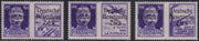 RM10_22 - 1943 - Occupazione tedesca di Zara, Propaganda di Guerra soprastampata "Deutsche BesetzuAg Zara" tre valori nuovi con gomma integra (21a, 22a, 23a)