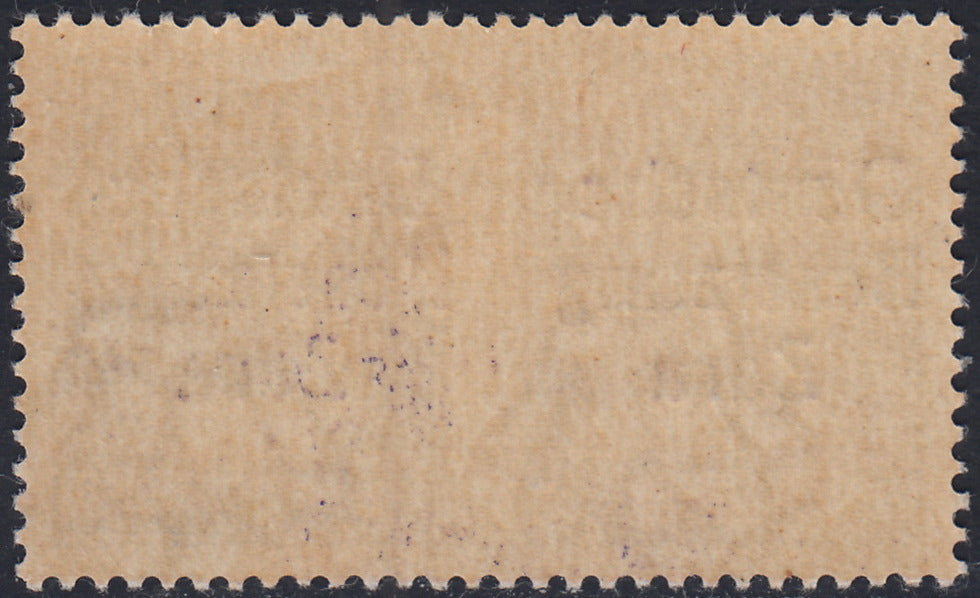 RM10_33 - 1943 - Occupazione tedesca di Zara, Propaganda di Guerra c.50 violetto vignetta tipo "C" soprastampato "Deutsche Besetzung Zara" CAPOVOLTO nuovo con gomma integra (23b)