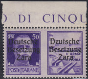 Zara1 - 1941 - German occupation of Zara, L. 3.70 violet overprinted "Deutche Beseztung Zara" (14) **