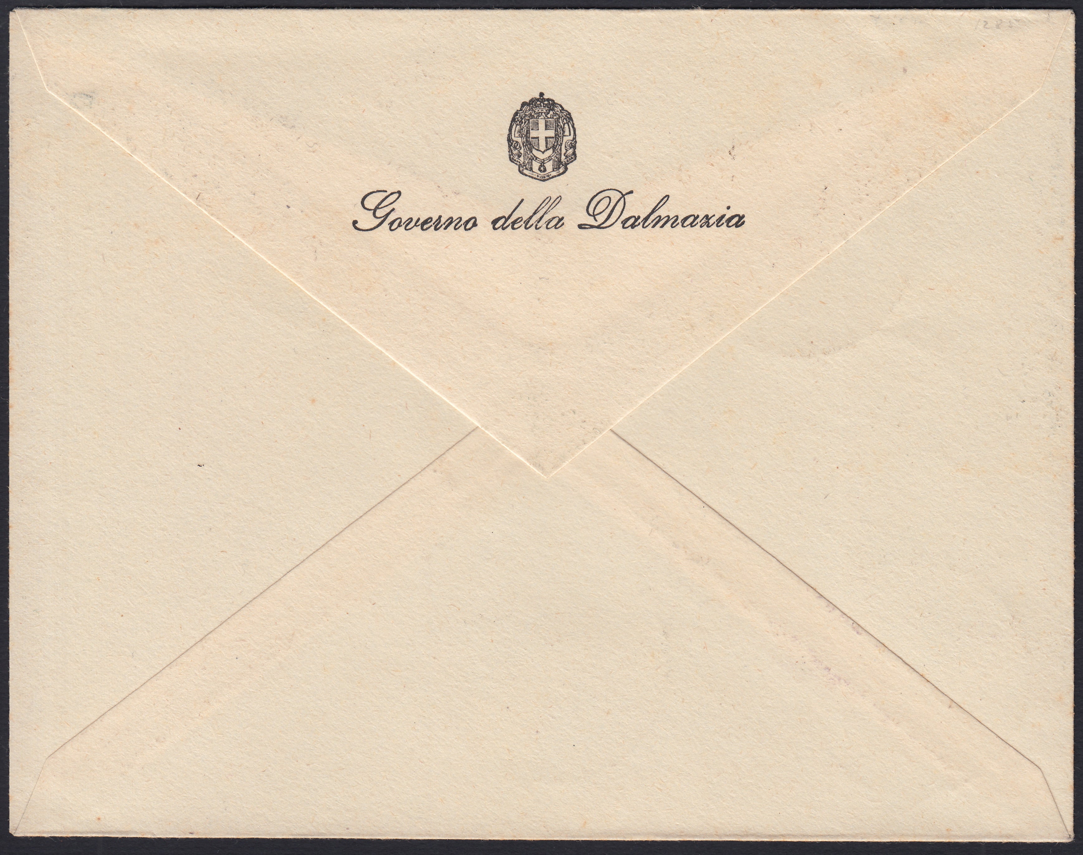 RM10_83 - 1943 - Occupazione tedesca di Zara, serie di Posta Aerea con soprastampe "Deutsche / Besetzung / Zara" usata su busta commemorativa con annulli ZARA 28/10/43 (1/6)