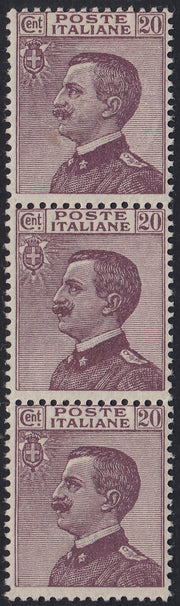 1862 - Effigy of Vittorio Emanuele II facing right, c. 80 dark orange yellow comb-pierced, used (4b)