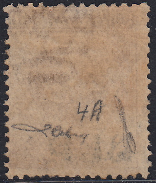 RN173 - 1921 - Francobollo di Regno tipo Michetti c. 40 bruno, soprastampa azzurro nera B.L.P. litografica del I tipo, nuovo con gomma originale (4A)