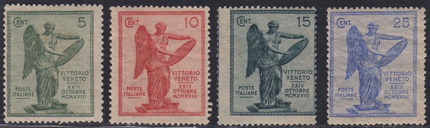 RN200 - 1921 - Third anniversary of the Vittoriai, complete set of 4 new intact rubber values ​​(119/122)