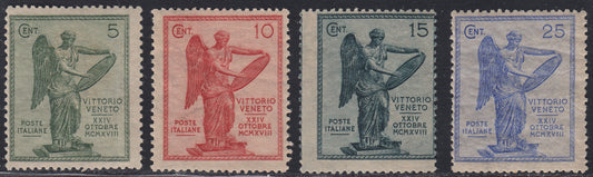 RN200 - 1921 - Third anniversary of the Vittoriai, complete set of 4 new intact rubber values ​​(119/122)