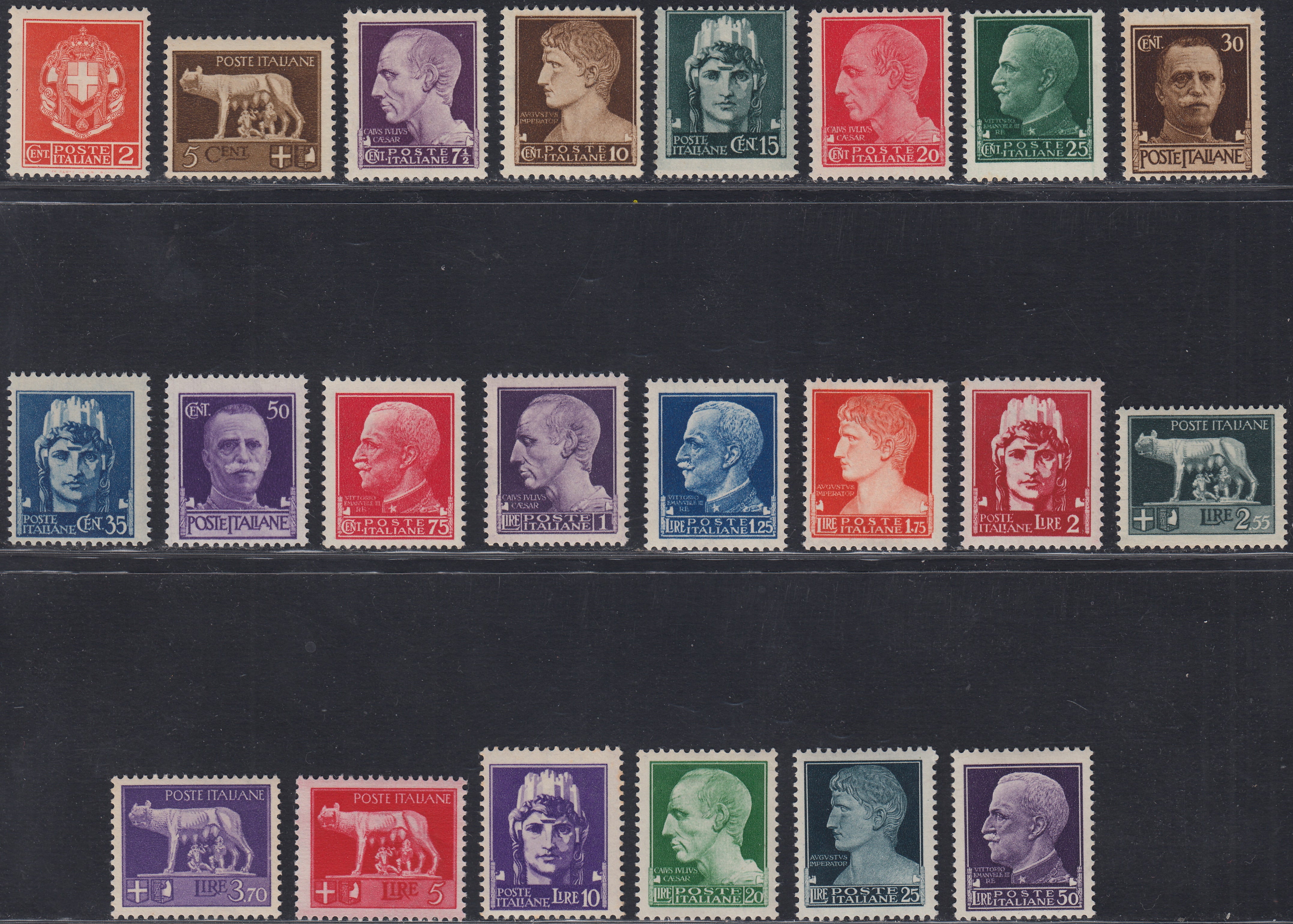 RN231 - 1929 Imperial Series, 22 new stamps with intact original rubber (242A/261)