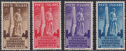 RN250 - 1933 Giuochi universitari internazionali, serie di quattro valori nuova con gomma integra (341/44)