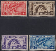 RN271 - 1936 -  17a fiera di Milano, serie completa di quattro valori nuova con gomma integra (394/397)