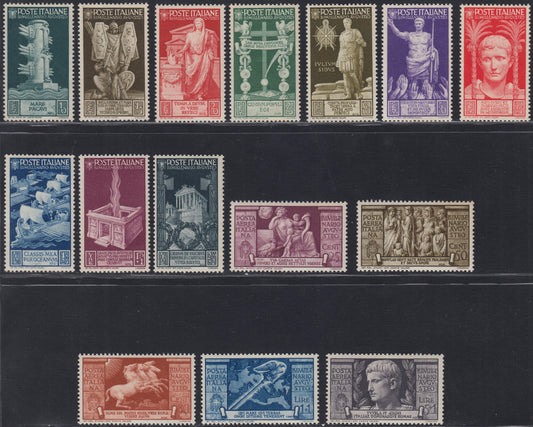 RN275 - 1937 - Bimillenario della nascita di Augusto, serie completa di Posta Ordinaria + Posta Aerea nuova con gomma integra. (416/425 + A106/110)