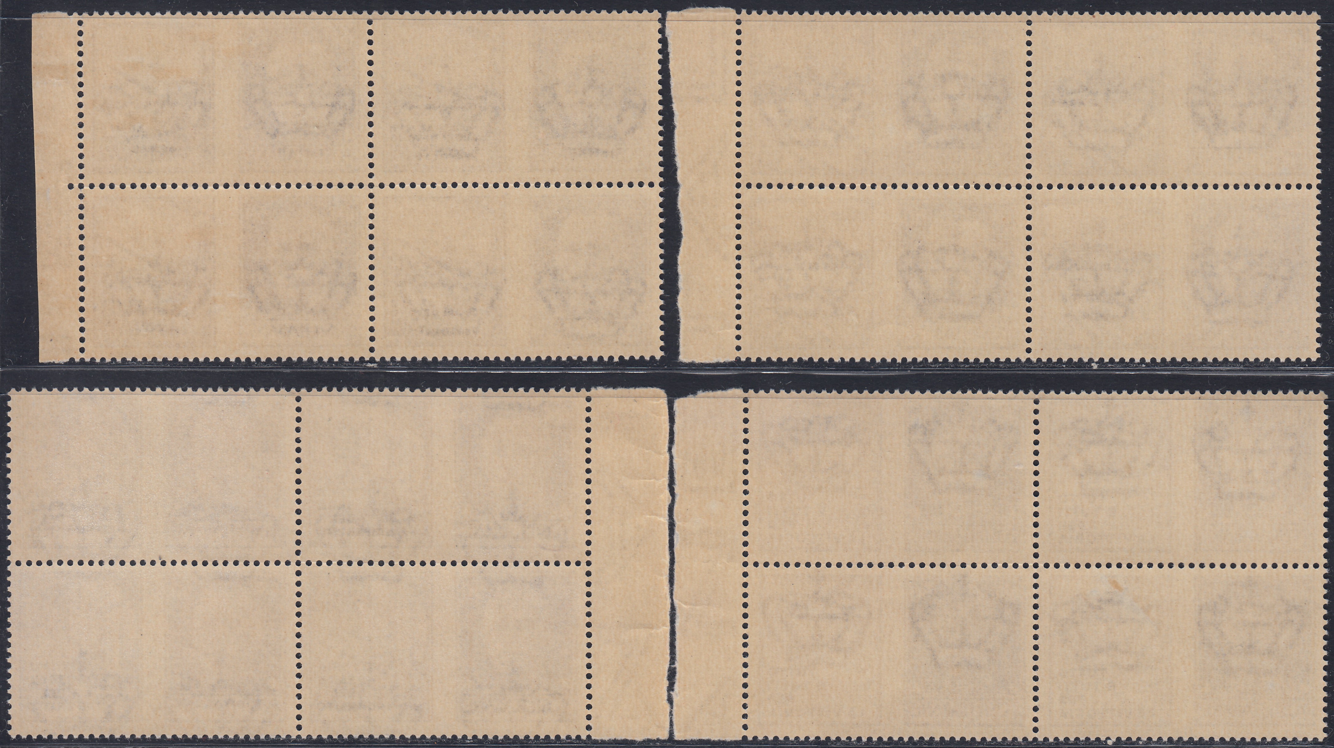 RN308 - 1942 - Propaganda di Guerra serie completa di 12 valori in quartine nuova con gomma integra (1/12)