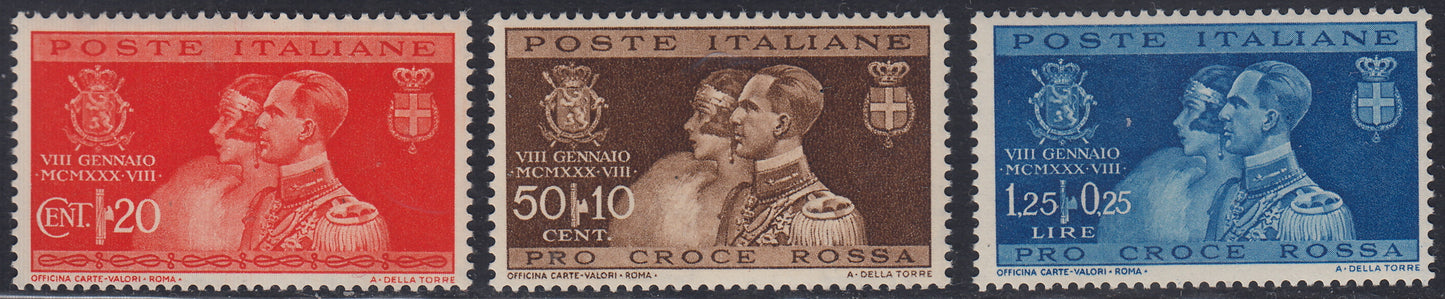 RN397 - 1930/41 - Insieme di sette serie complete del periodo nuove con gomma originale integra (269/71+350/56+A60/68+449/51+458/69).